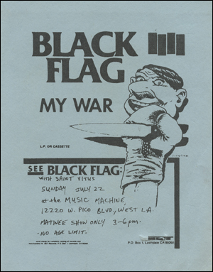 [Black Flag at the Music Machine / Sun. Jul. 22 1984]