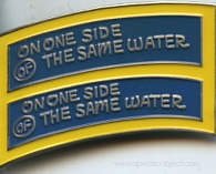 On One Side / of the Same Water [Pin]
