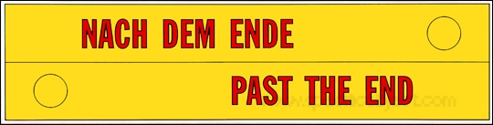 Nach dem Ende / Past the End [Bumper Sticker]