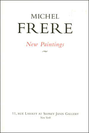 Michel Frere : New Paintings