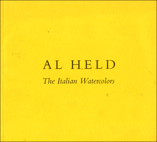 Al Held : The Italian Watercolors