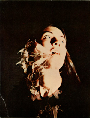 John Baldessari : Sonnabend 1975 [Girl With Flowers Falling from Her Mouth]
