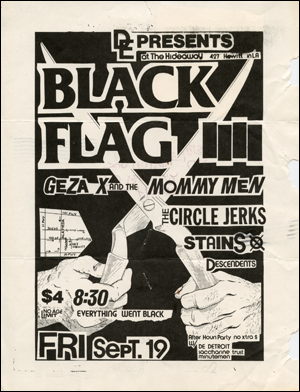 [Black Flag at The Hideaway / Fri. Sept. 19 1980]