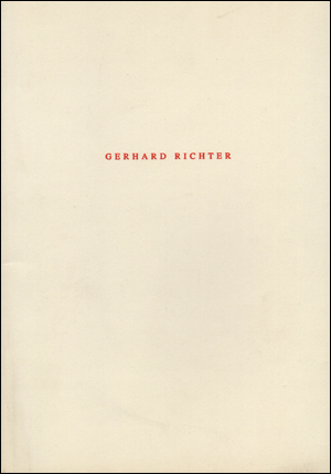 Gerhard Richter : An Empty Space