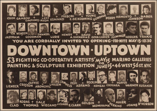 Downtown / Uptown : 53 Fighting Co-operative Artists' Painting & Sculpture Exhibition