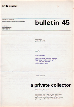 Bulletin 45 : Interruption