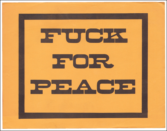 FUCK FOR PEACE