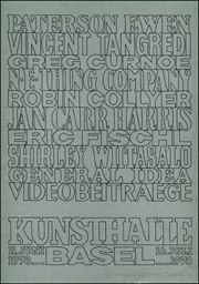 Paterson Ewen, Vincent Tangredi, Greg Curnoe, N.E. Thing Company, Robin Collyer, Jan Carr Harris, Eric Fischl, Shirley Wiitasalo, General Idea, Videobeitraege