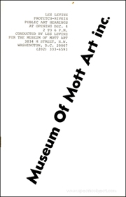Museum of Mott Art inc. : Catalogue of Services 1971 