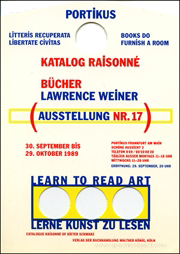 Ausstellung Nr.17 / Bucher Lawrence Weiner