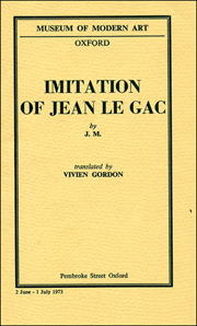 Imitation of Jean Le Gac
