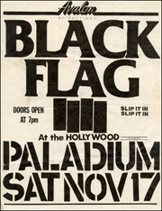 [Black Flag at the Hollywood Paladium [Slip It In] / Sat Nov 17]
