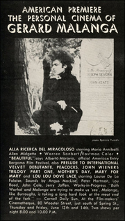 American Premiere : The Personal Cinema of Gerard Malanga 