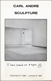 Carl Andre : Sculpture