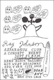 Ray Johnson : Asparagus Club A Consept Event