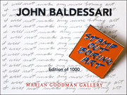 John Baldessari : Stamp Out Boring Art