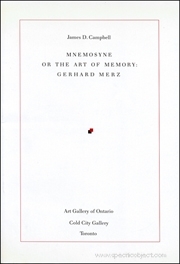 Mnemosyne or the Art of Memory : Gerhard Merz