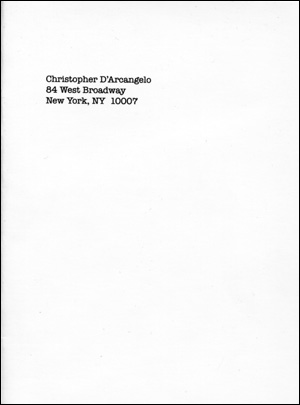 Christopher D'Arcangelo 84 West Broadway New York, NY 10007