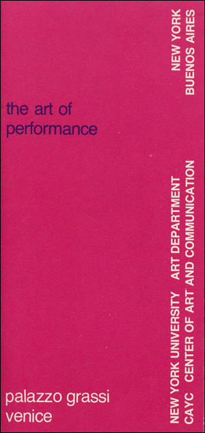 The Art of Performance