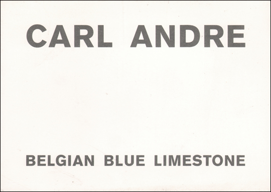 Carl Andre : Belgian Blue Limestone