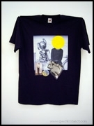 Untitled T-Shirt [Black : Martin Kippenberger / Chris Burden]