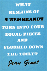 What Remains of a Rembrandt Torn Into Four Equal Pieces and Flushed Down the Toilet