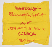 Hoarfrost : Robert Rauschenberg, Canada