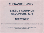 Ellsworth Kelly : Steel & Aluminum Sculpture, 1975