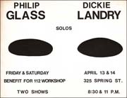 Philip Glass / Dickie Landry : Solos