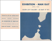 Objects of My Affection : An Exhibition by Man Ray [ aka : The Kiss (Poster for Man Ray exhibition, Julien Levy Gallery ; aka : Brochure for the Julien Levy Gallery Exhibition, Man Ray: Objects of My Affection ]