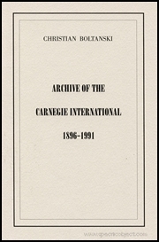 Archive of the Carnegie International 1896 - 1991