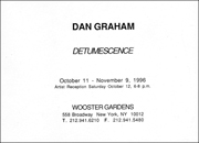 Dan Graham : Detumescence