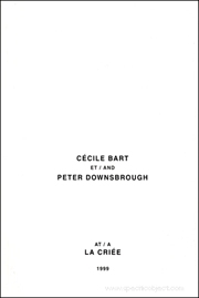 Cécile Bart et / and Peter Downsbrough
